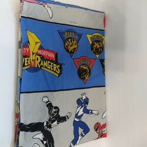 Vintage- Mighty Power Rangers 1994 Saban Twin Bed Flat Sheet or fabric